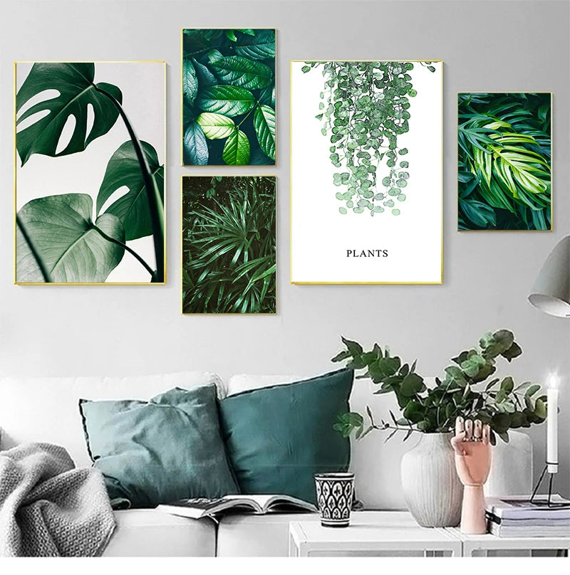 Nature Tropical Palm Leaf Monstera Posters