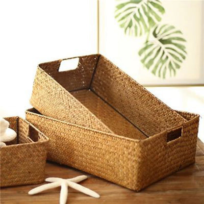 Zerolife Natural Large Woven Seagrass Basket