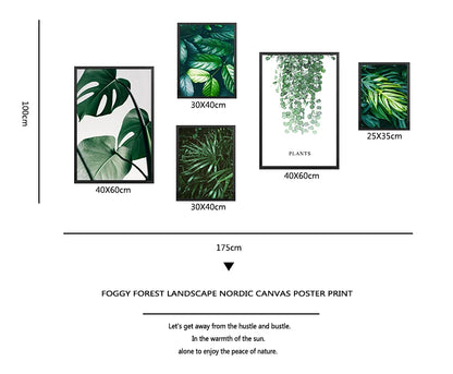 Nature Tropical Palm Leaf Monstera Posters