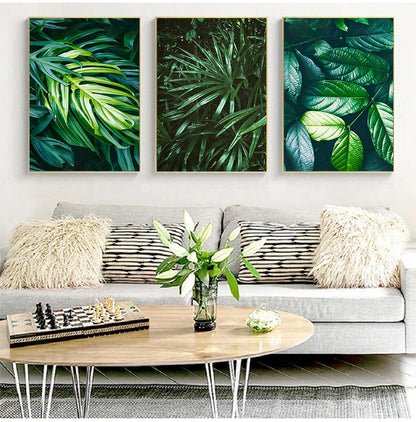 Nature Tropical Palm Leaf Monstera Posters