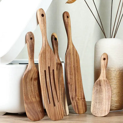 Acacia Wooden Spatula Kitchen Utensil Sets