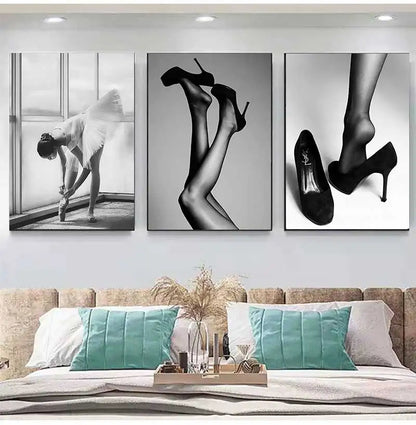 Nordic Sexy Fashion Black And White Poster