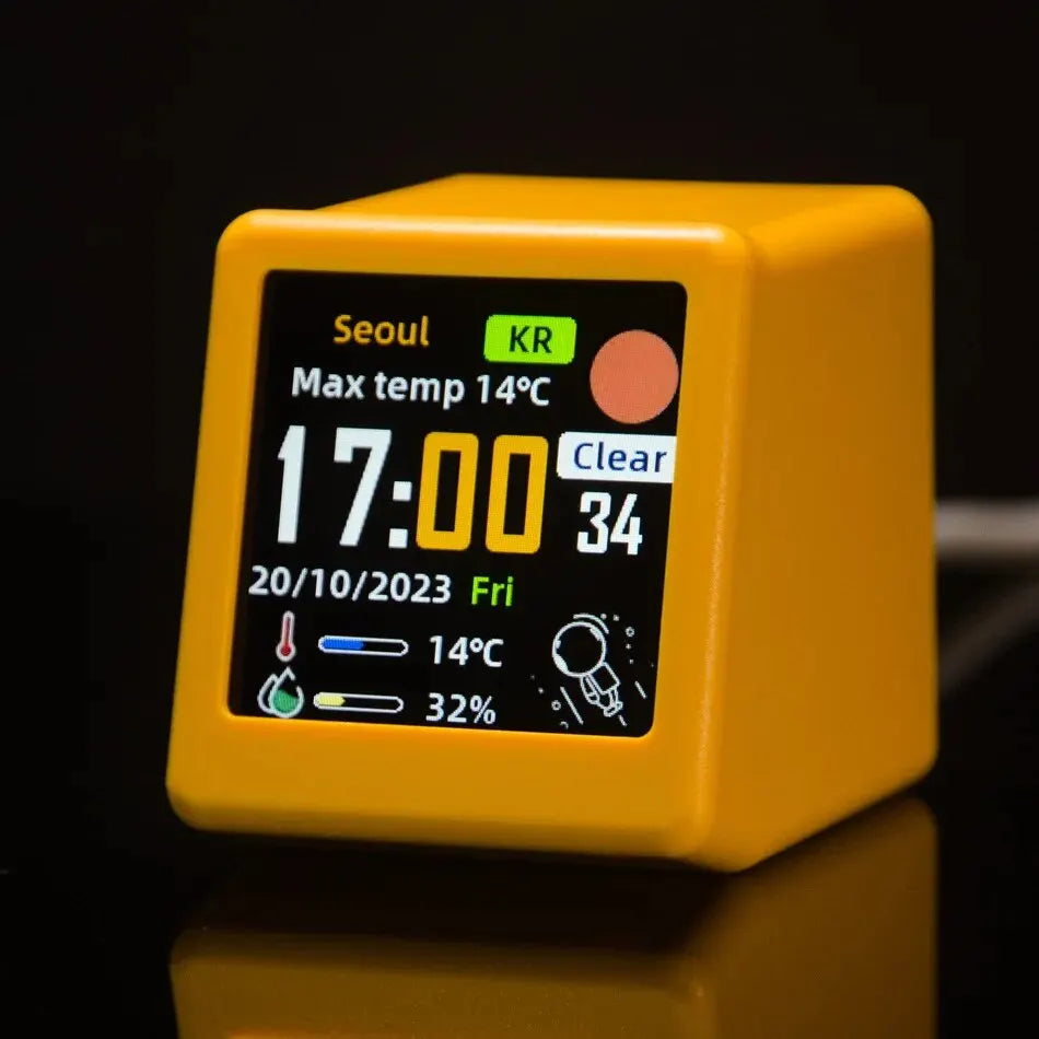 Small Portable Smart Wifi Weather Station Display