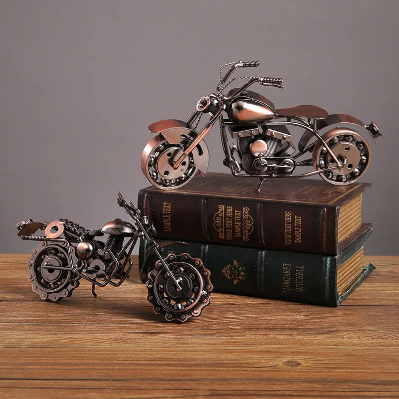 Retro Iron Art Motorcycle Model Ornaments