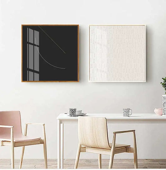 Nordic Black White Decorative  Abstract Wall Print