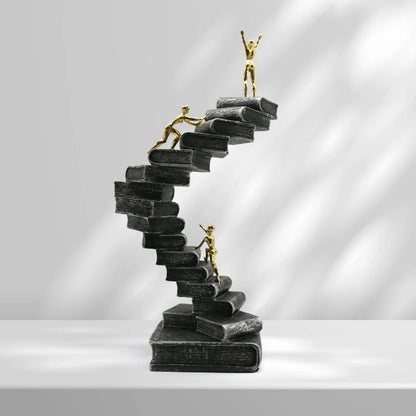 Ladder Sculpture Resin Collectible Statue Art Thinker