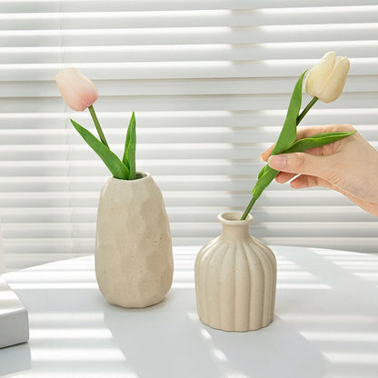 Ceramic Flower Vase Retro Table Decorative Vase