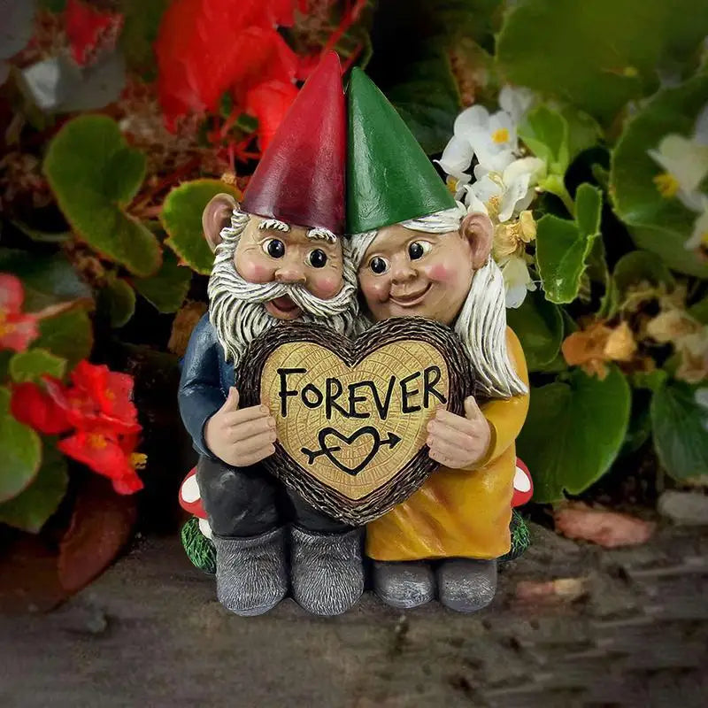 Funny Resin Couple Tomte Garden Figurines Ornaments