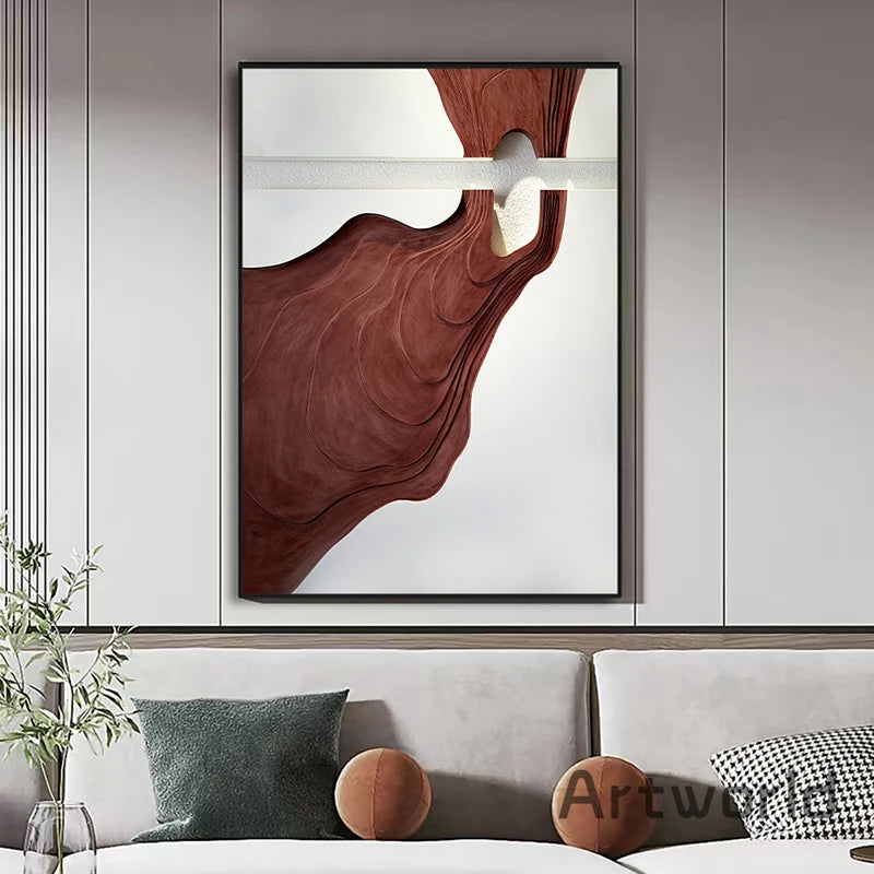 Abstract Art Wood Grain Nordic Wall Poster