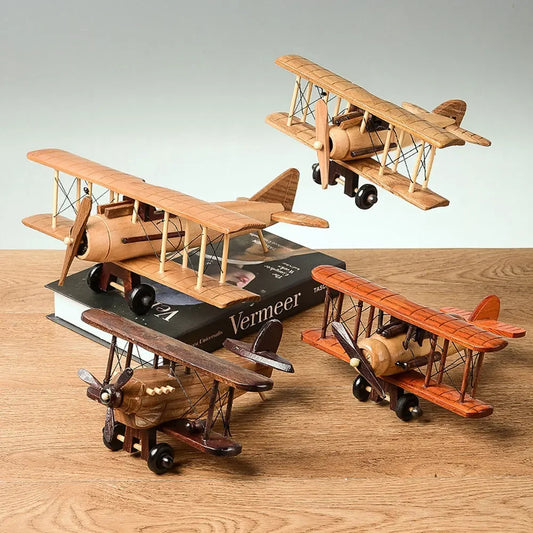 Wooden Airplane Model Handmade