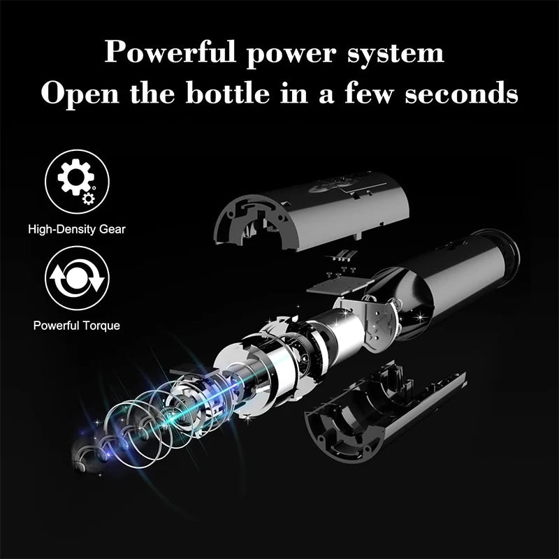 Rechargeable Wine Opener With Foil Cutter Automatic Corkscrew