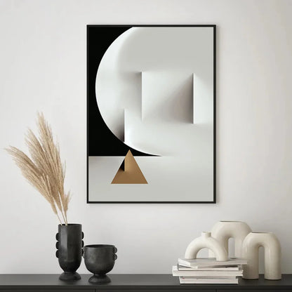 Abstract Luxury Geometric Lines Poster M