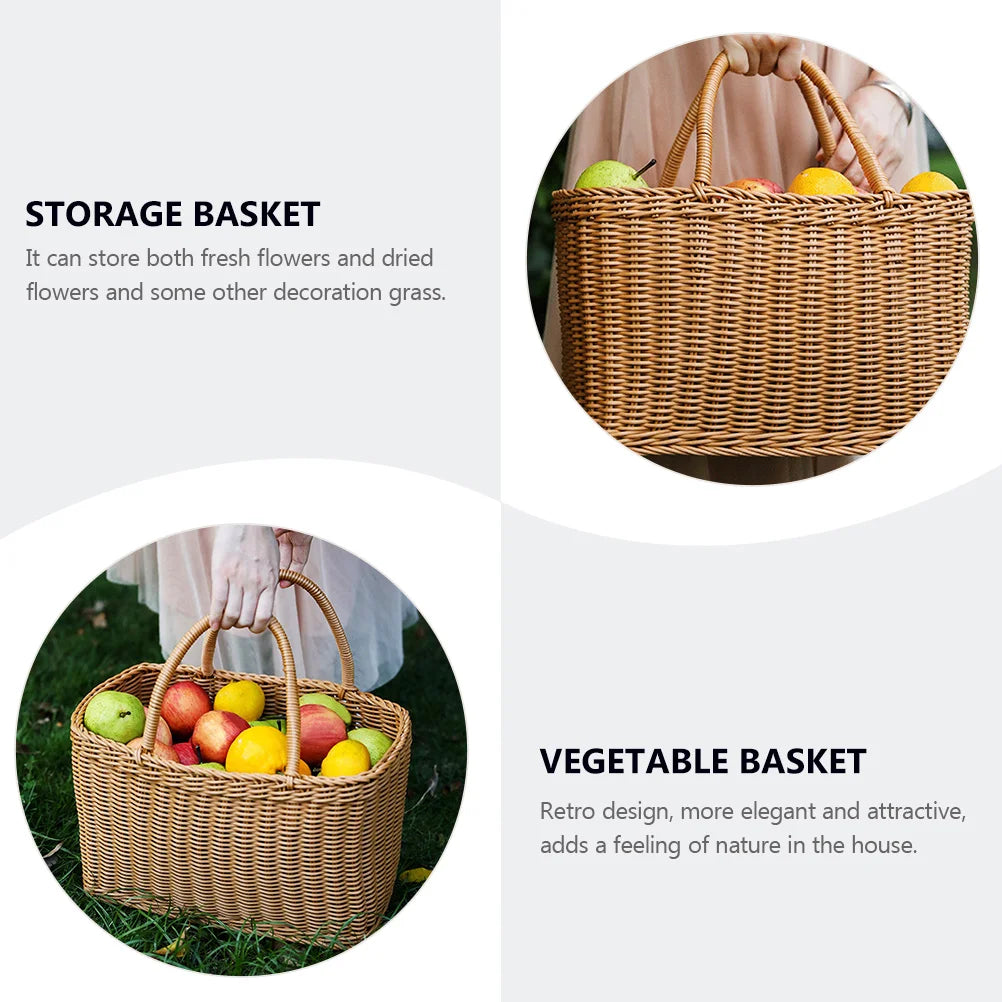 Woven Picnic Baskets Handmade Wicker Basket