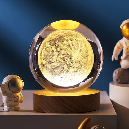 3D Globe Moon Crystal Balls