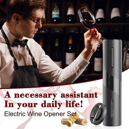 Rechargeable Wine Opener With Foil Cutter Automatic Corkscrew