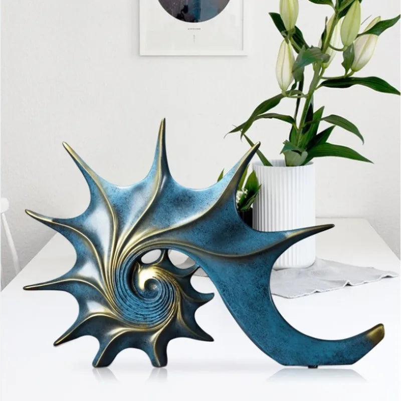 Resin Sea Snail Animal Ornament