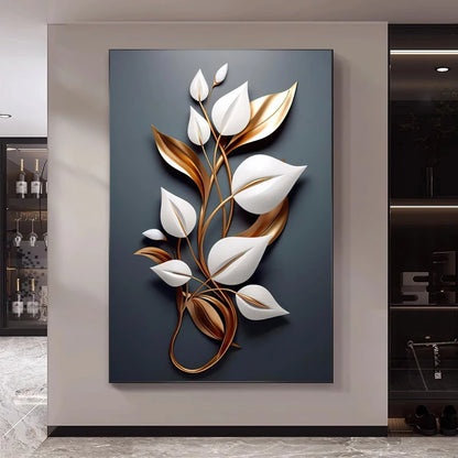 Luxury Flower Wabi Sabi Nordic Canvas Print