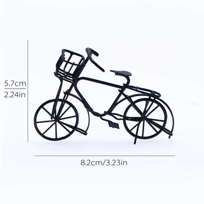 Miniature Vintage Iron Art Alloy Bicycle