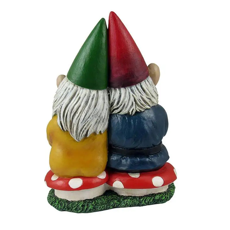 Funny Resin Couple Tomte Garden Figurines Ornaments