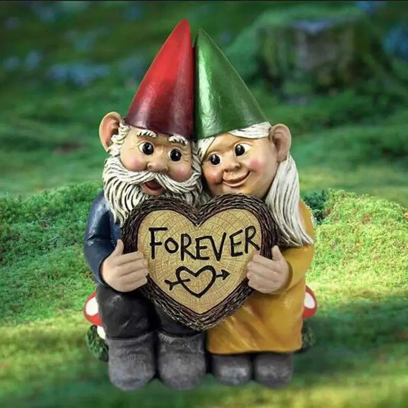 Funny Resin Couple Tomte Garden Figurines Ornaments