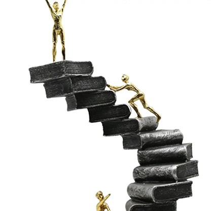 Ladder Sculpture Resin Collectible Statue Art Thinker