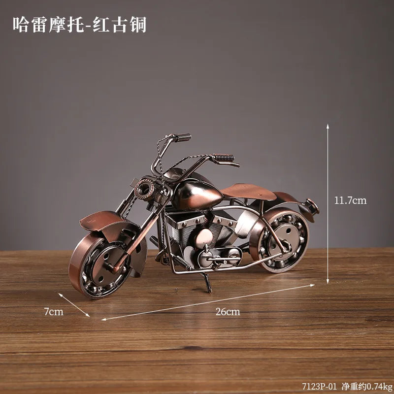 Retro Iron Art Motorcycle Model Ornaments